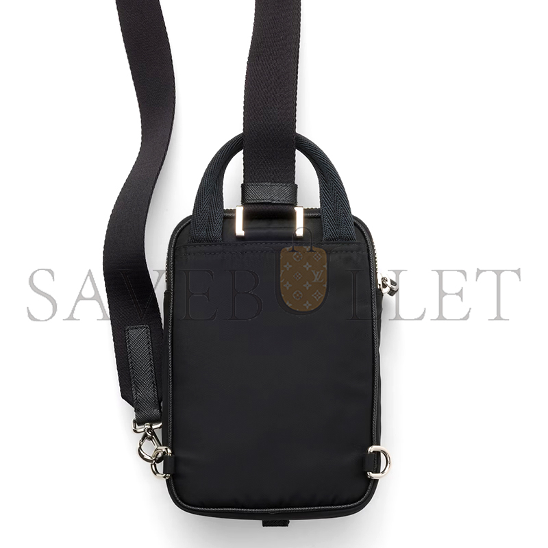 PRADA RE-NYLON AND SAFFIANO LEATHER SMARTPHONE CASE 2ZH194 (11.5*17*4.5cm)